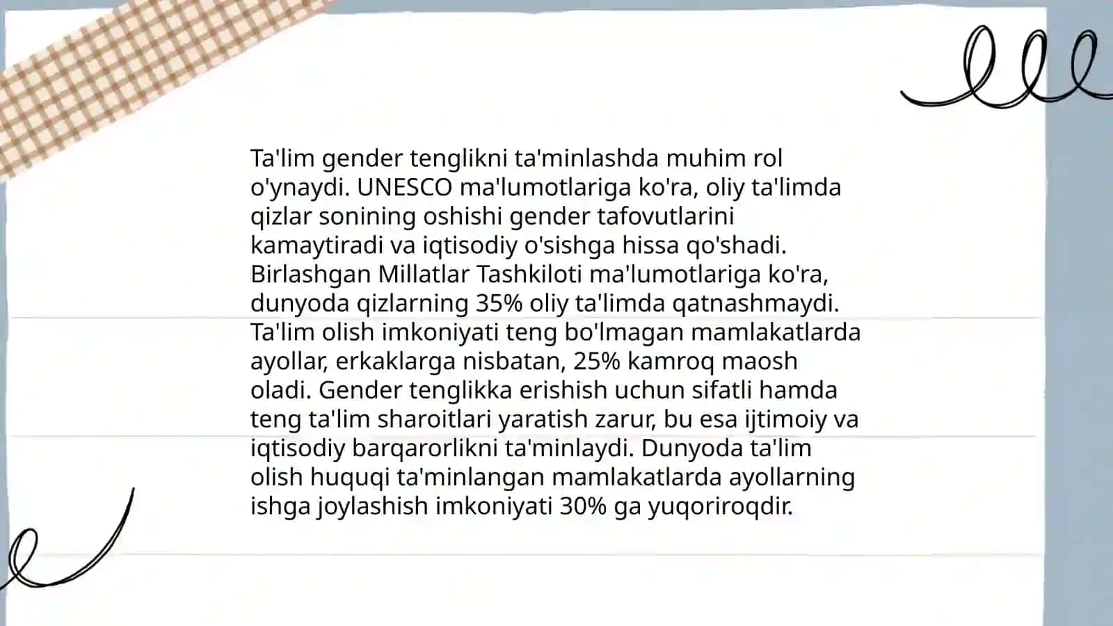 Gender tengligi 3