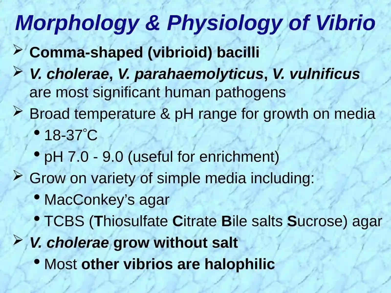 Vibrio, Aeromonas&Plesiomonas 3