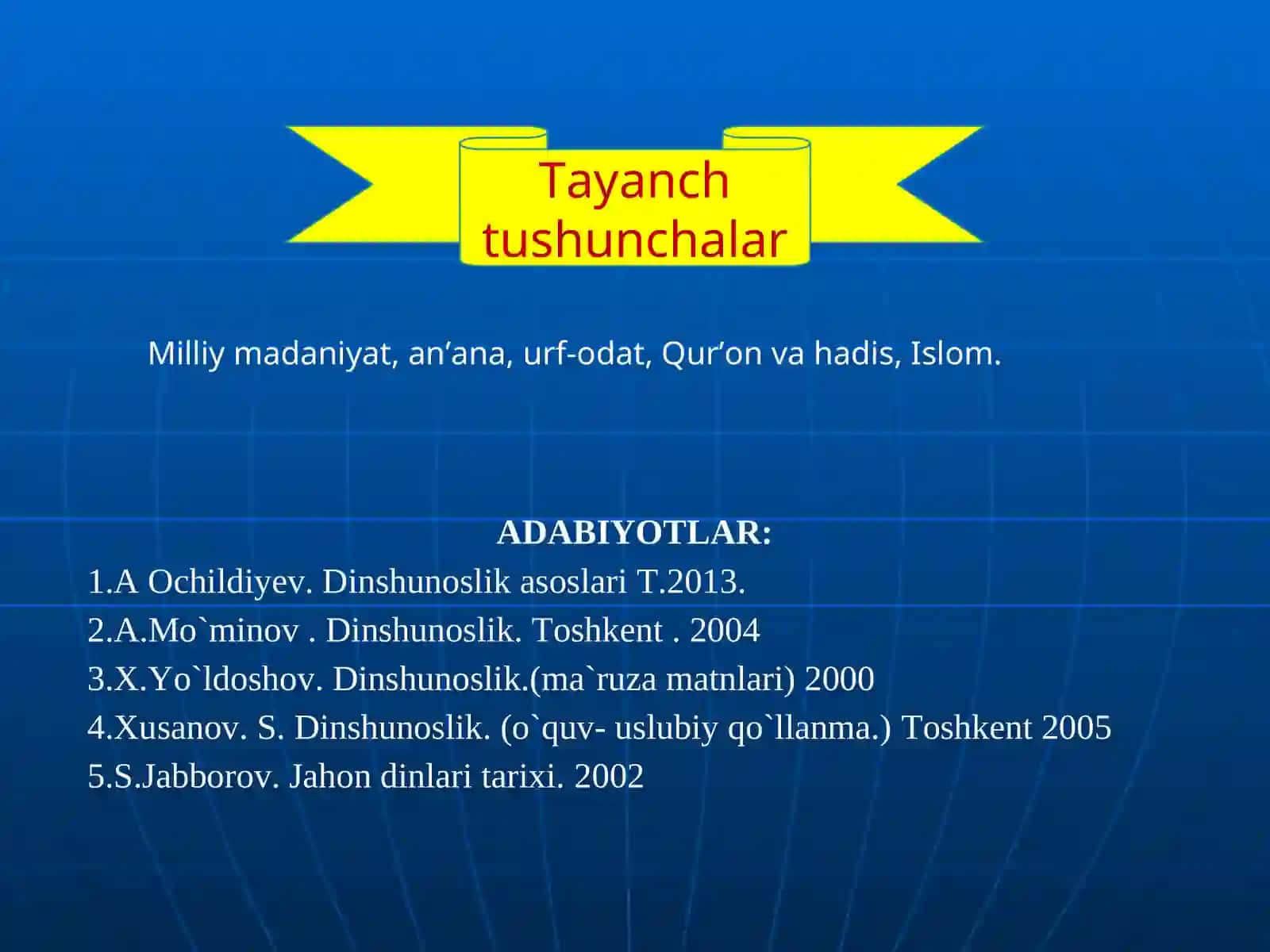 Diniy madaniy an’analarning ahamiyati 3