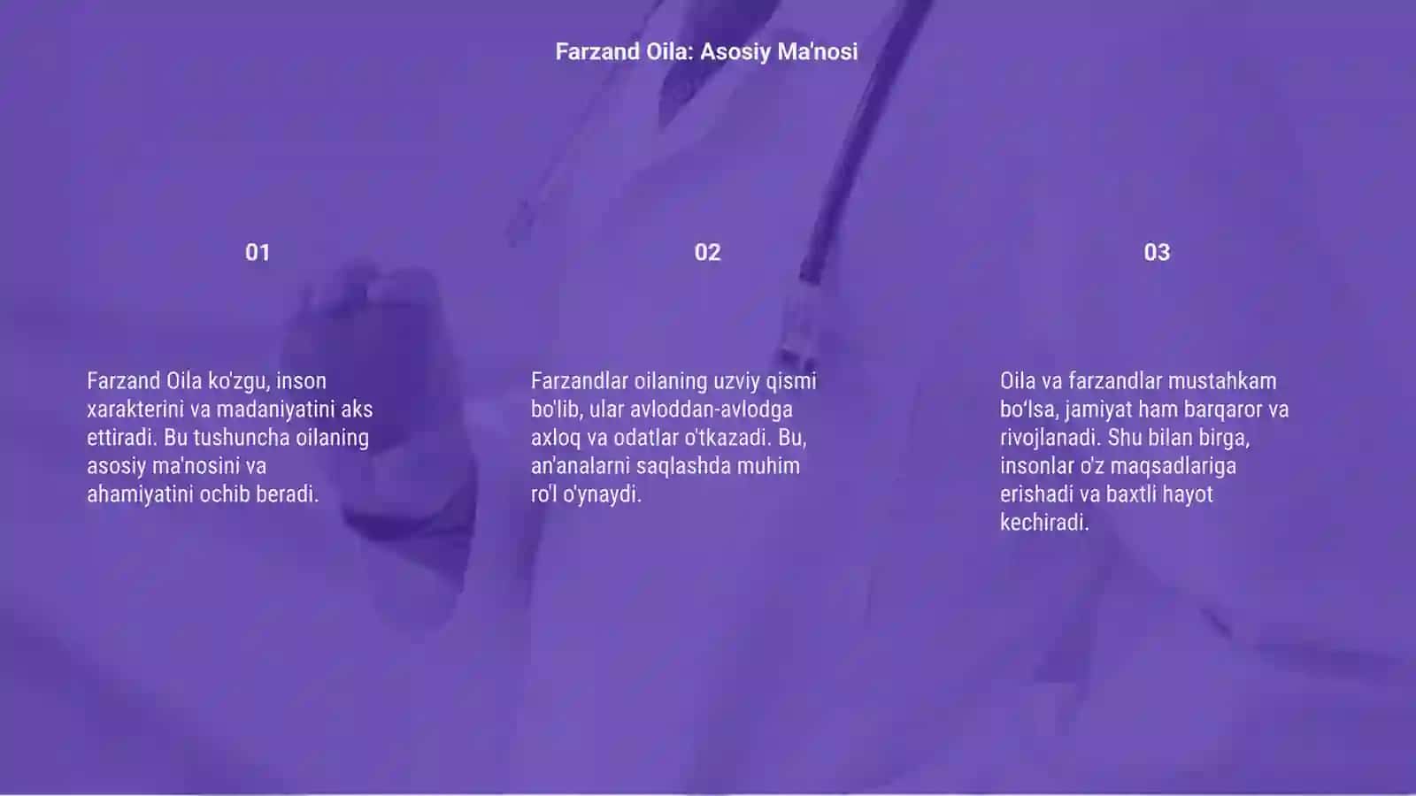 FARZAND OILA KO`ZGUSI 3