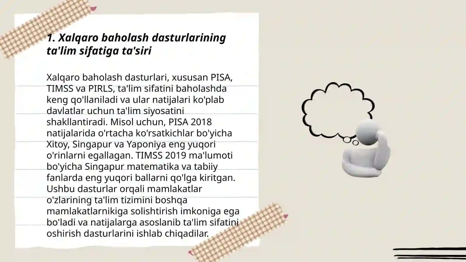 Xalqaro baholash dasturlari 3