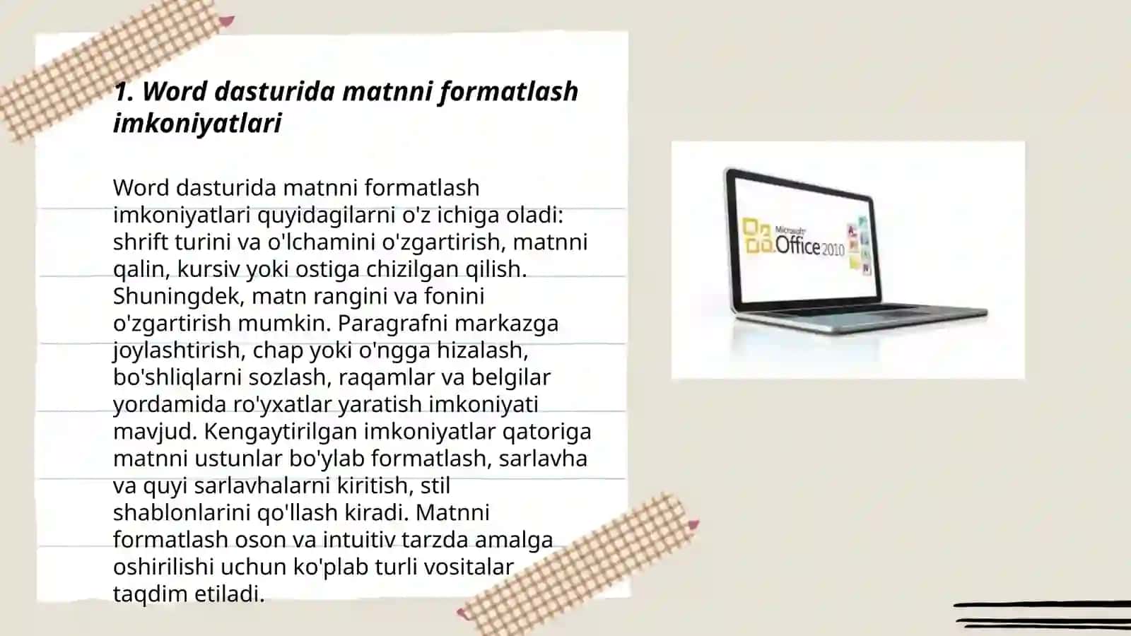 MS Office 2010 dasturlar paketi 3