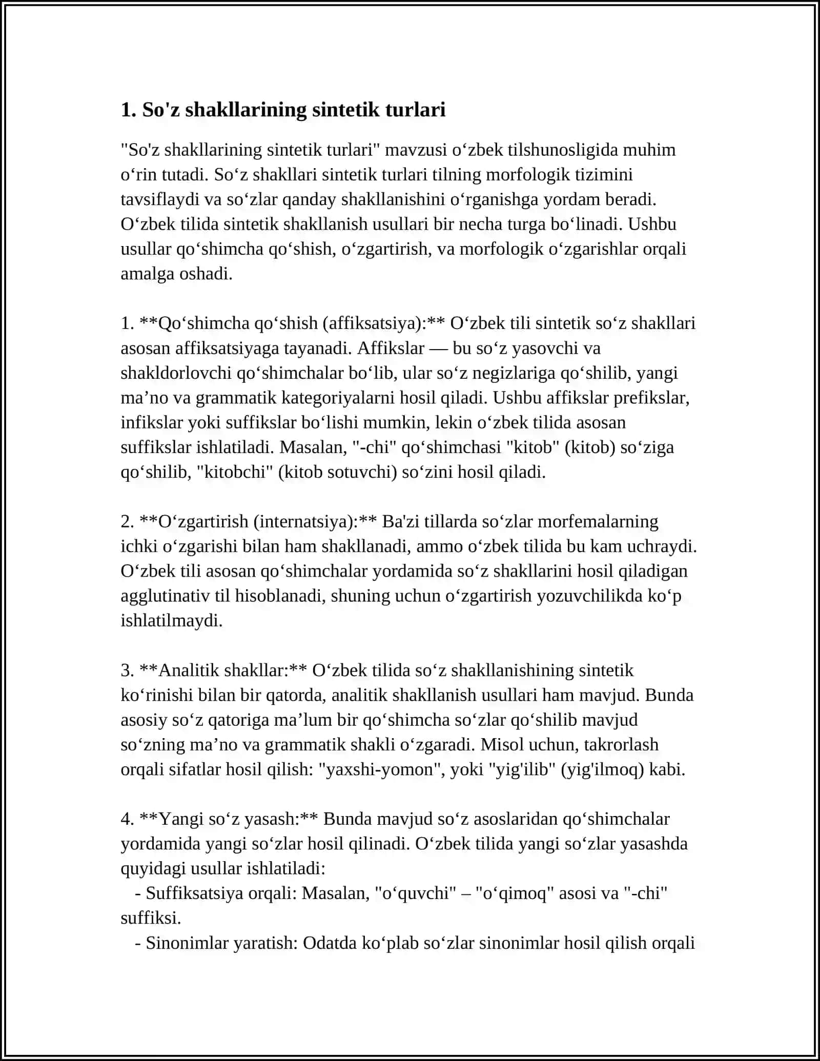 SÕZLARNING SINTETIK VA ANALITIK SHAKILLARI 3