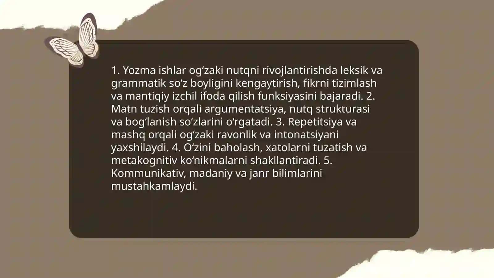 Yozma va og‘zaki nutqni rivojlantirish 3