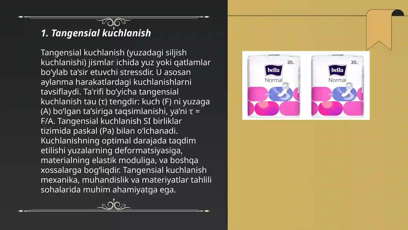 Tangensial va normal tezlanishlar 3