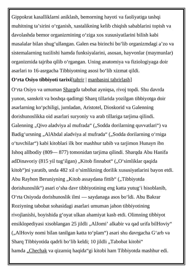 XVII-XIX asrda tibbiyot sohasida erishilgan yutuqlar 3