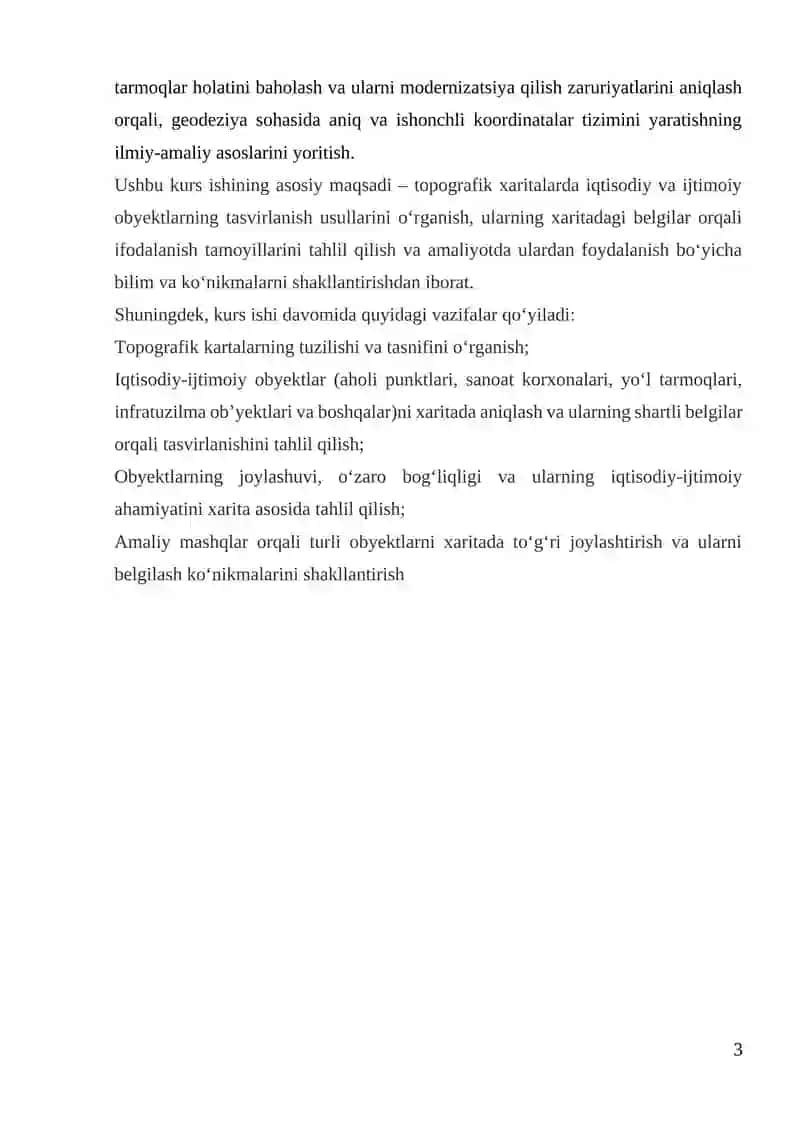 Topografik kartada iqtisodiy-ijtimoiy obyektlarning tasvirlanishi. 3