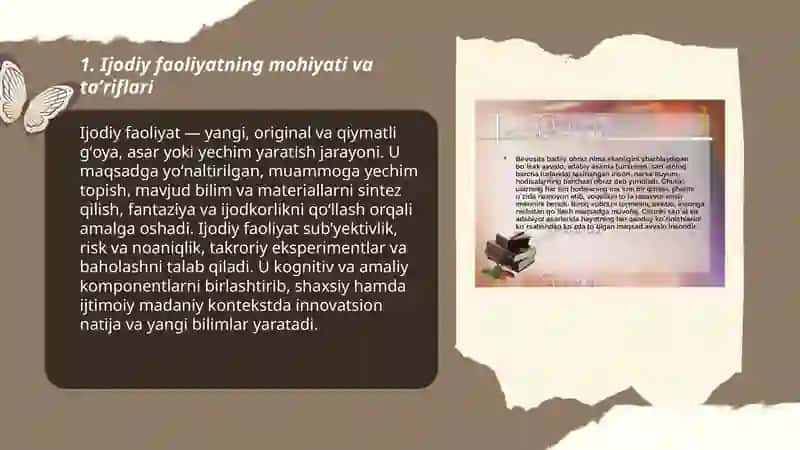 Ijodiy faoliyat va uning oʻziga xos xususiyatlari 3
