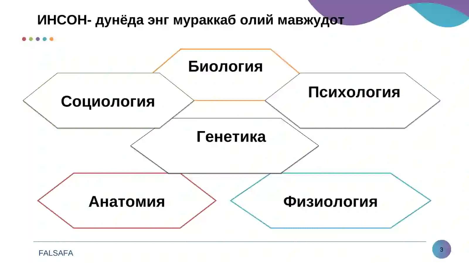 Инсон фалсафаси (Фалсафий антропология) 3
