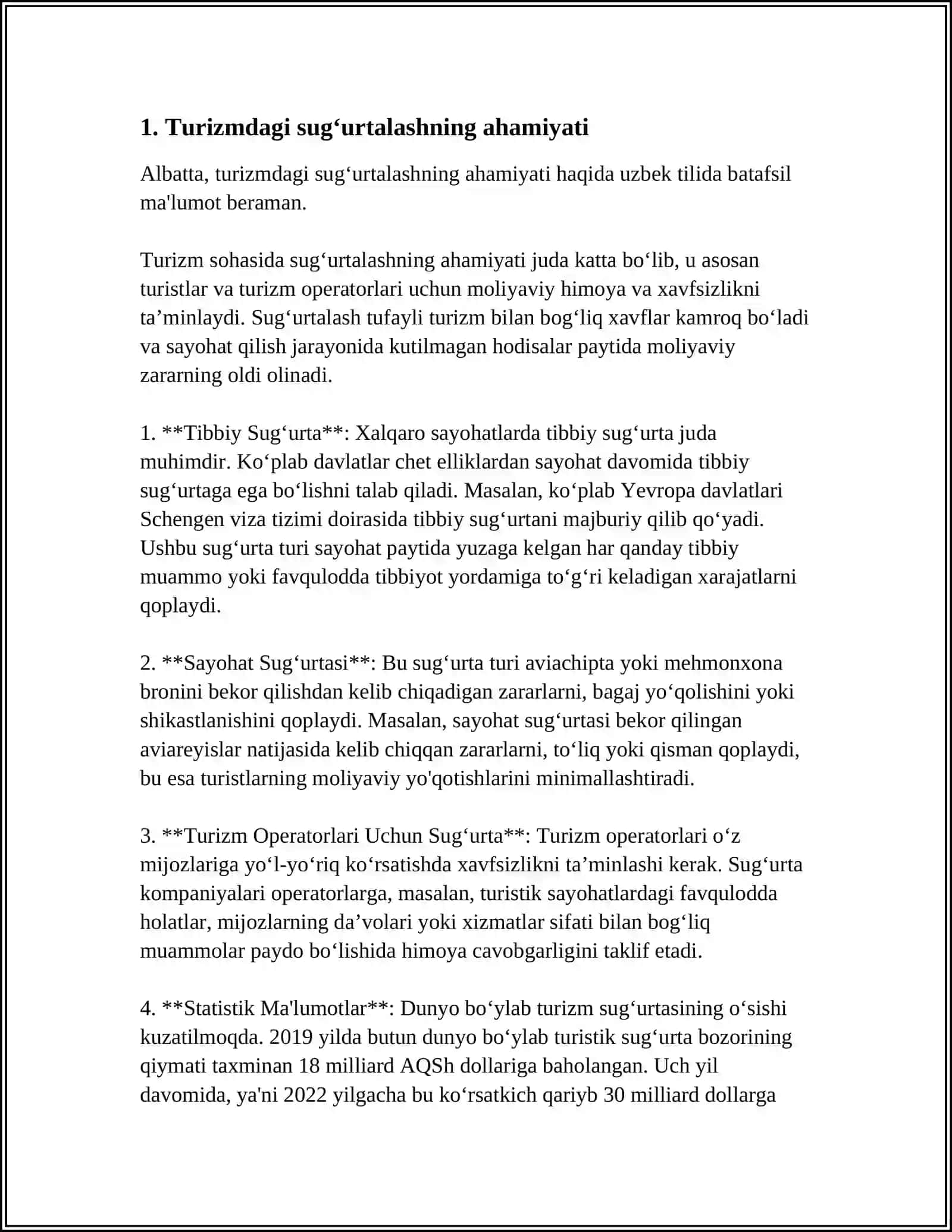 TURIZMDA SUGʻURTALASH 3