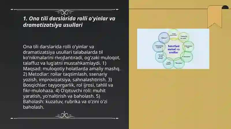 Ona tili darslarida interfaol usullardan foydalanish 3