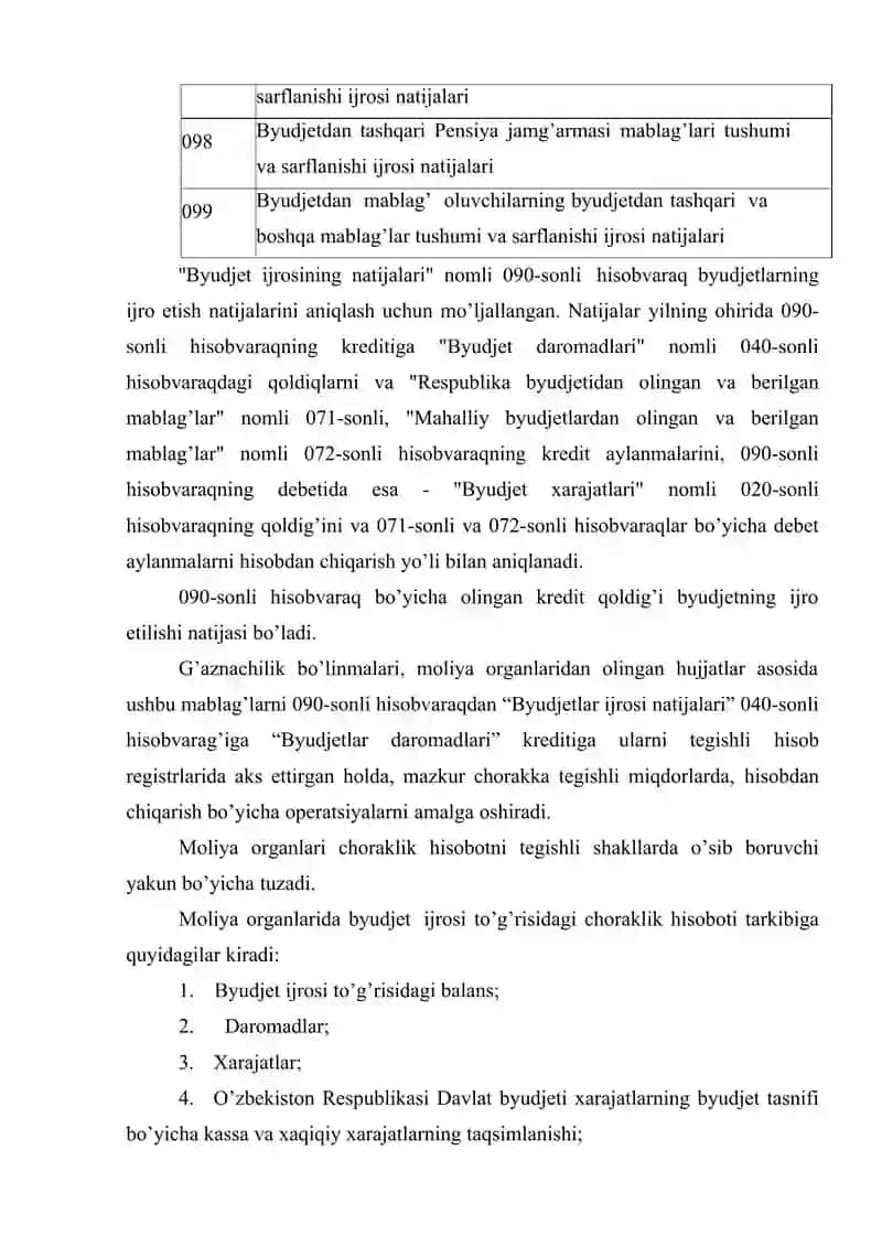 Davlat byudjeti xarajatlari ijrosi hisobi 3