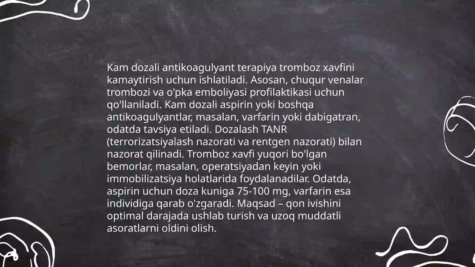 Kam dozali antikoagulyant terapiya 3