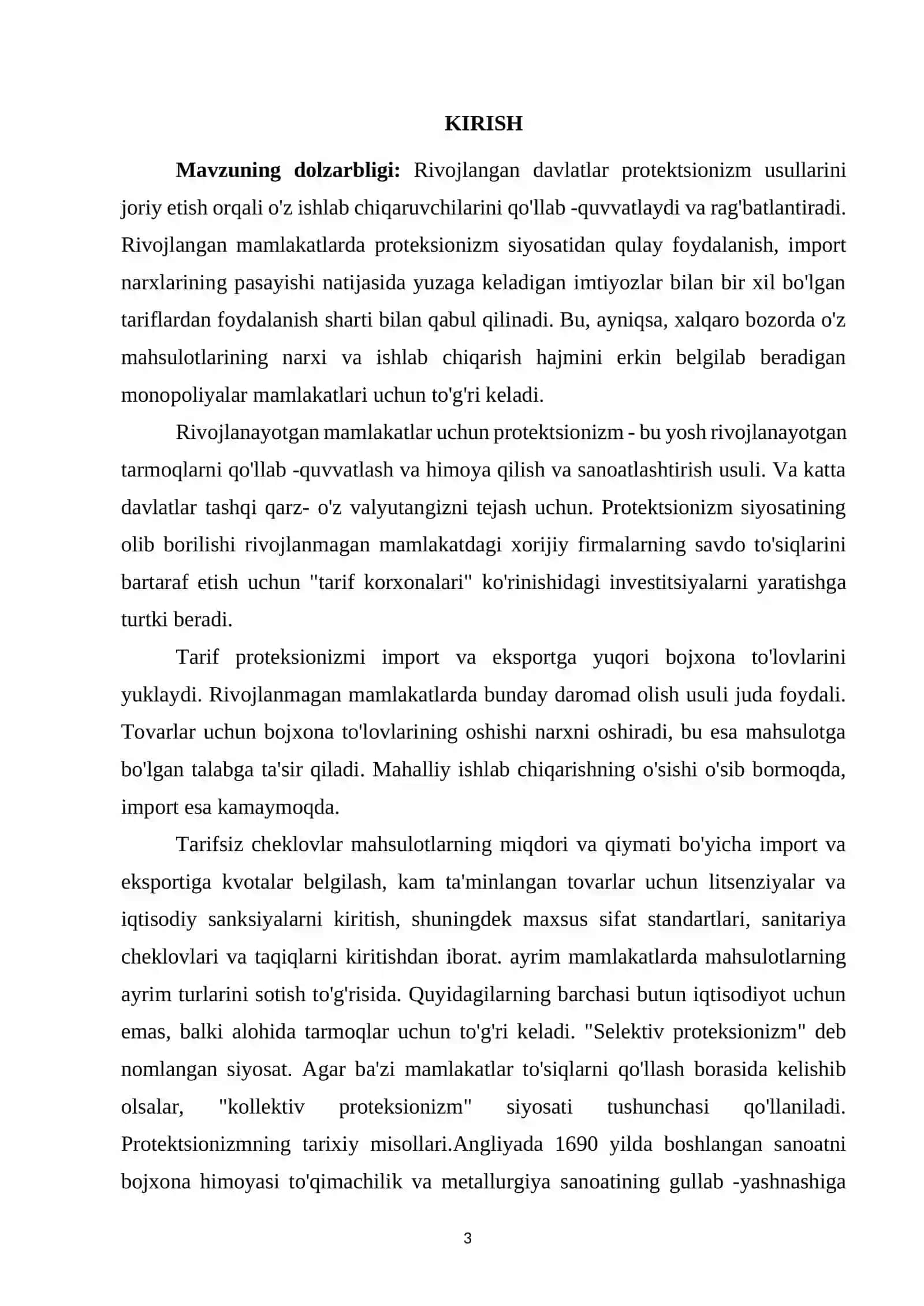 Erkin savdo va proteksionizm siyosati / Эркин савдо ва протекционизм сиёсати 3