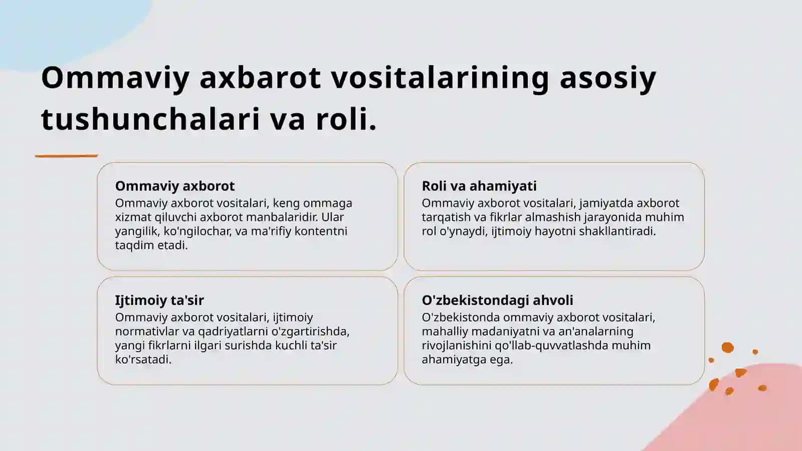 Ommaviy axbarot vositalari 3