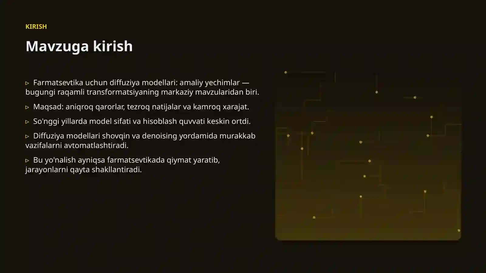 Farmatsevtika uchun diffuziya modellari: amaliy yechimlar 3