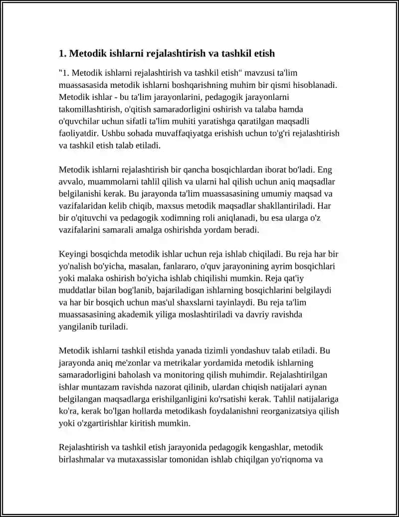 TA’LIM MUASSASASIDA METODIK ISHLARNI BOSHQARISH 3