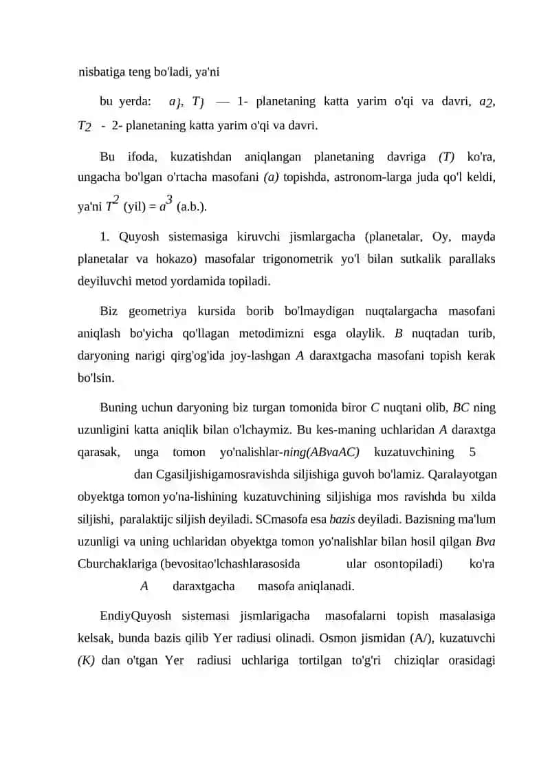 Kepler qonunlari 3