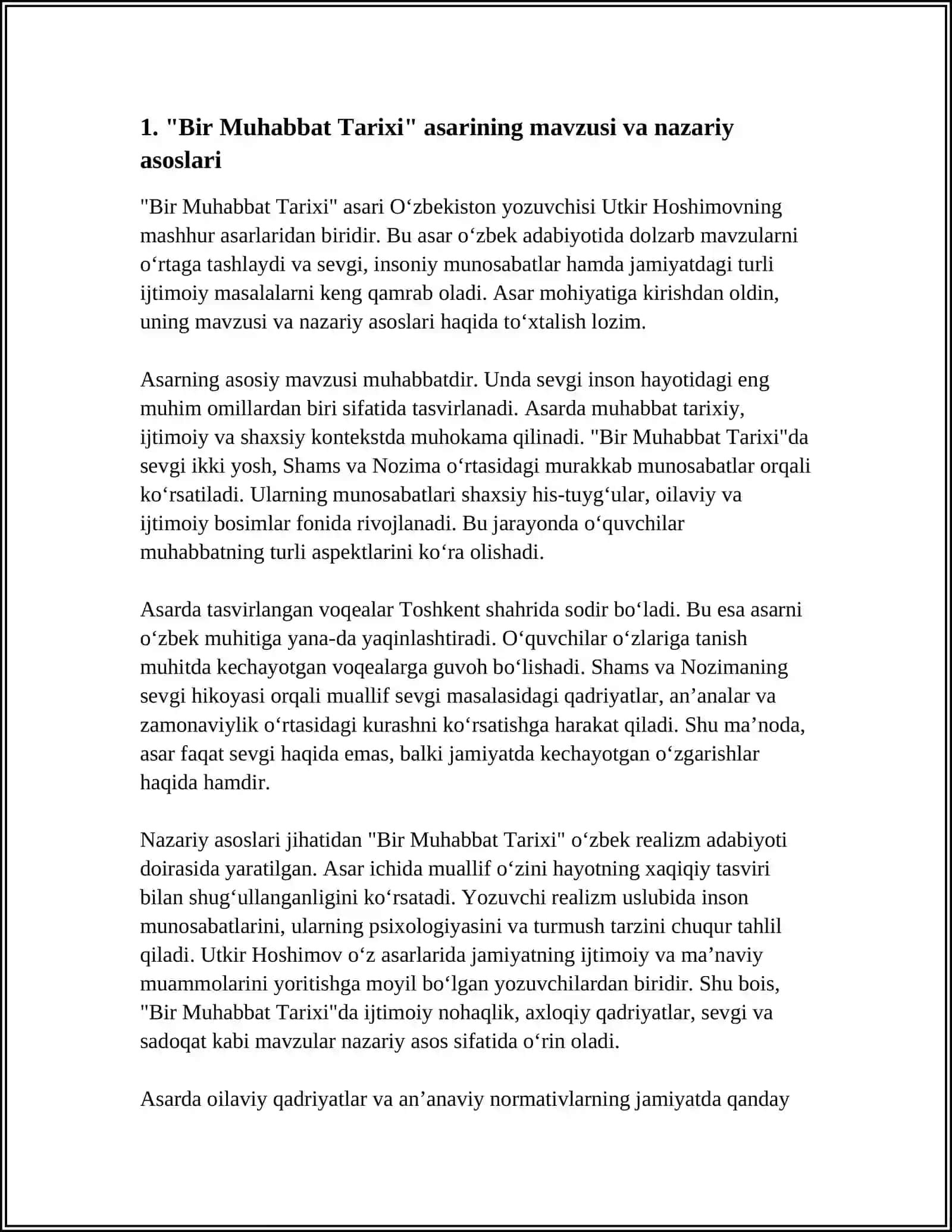BIR MUHABBAT TARIXI 3