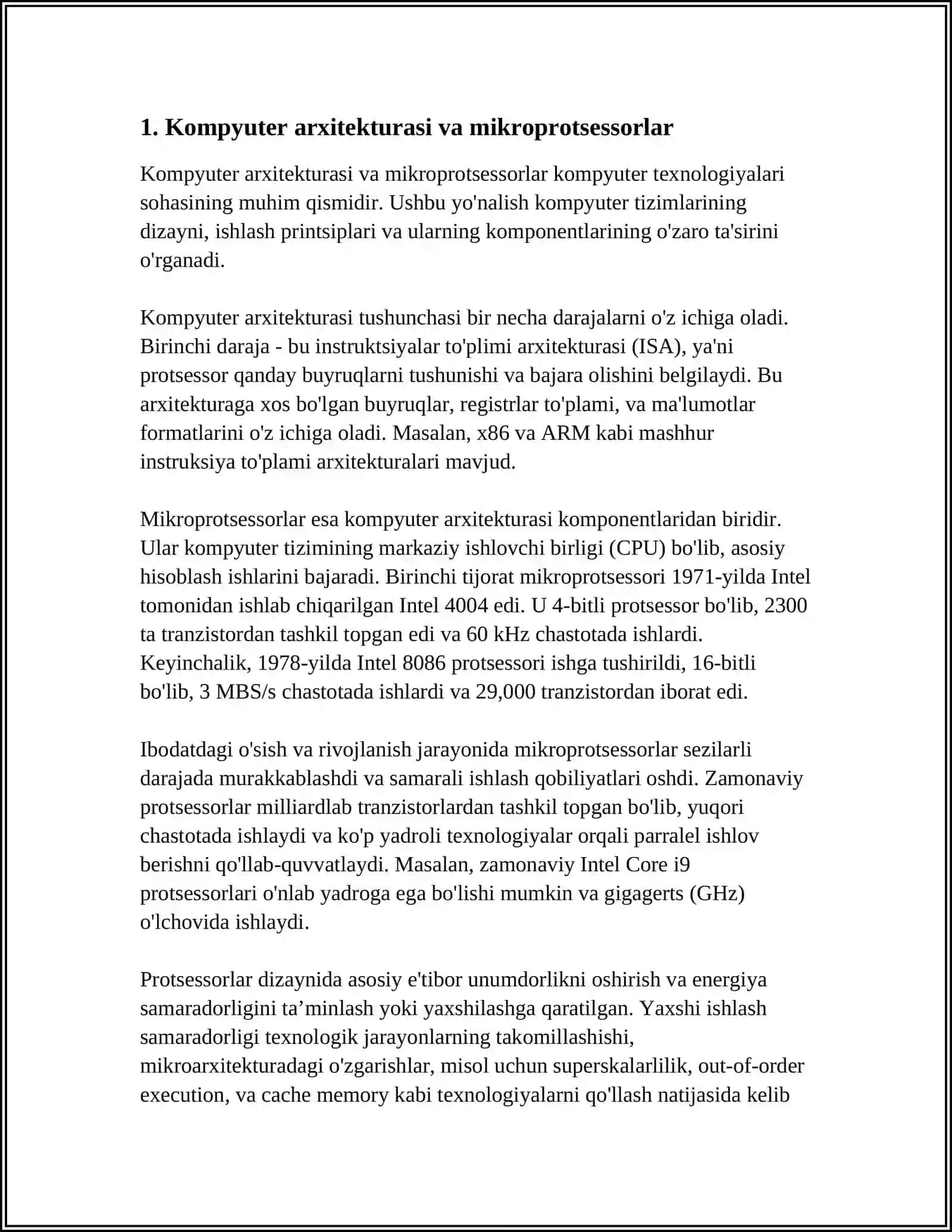 KOMPYUTER TEXNALOGIYALARI 3
