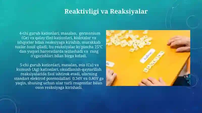 4-Chi va 5-Chi Guruh Kationlarining Umumiy Xususiyatlari 3