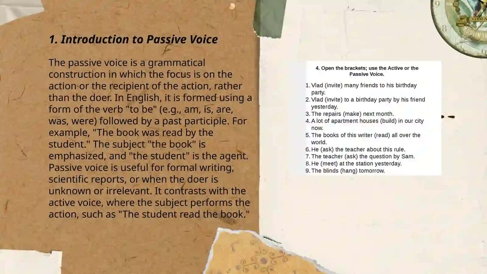 Active and Passive Voice 3