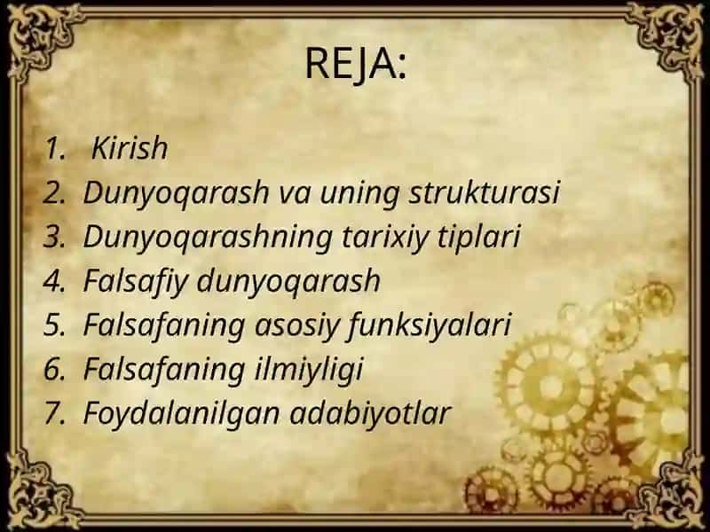 Falsafiy Dunyoqarash 3
