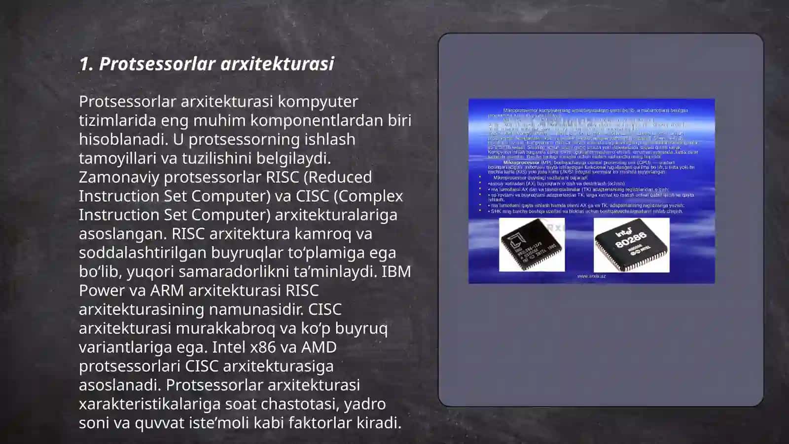 Protsessorlar tuzilishi 3