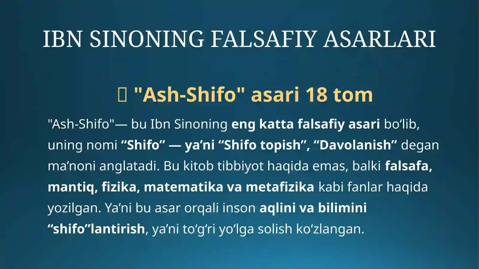 Abu Ali ibn Sino Hayoti 3