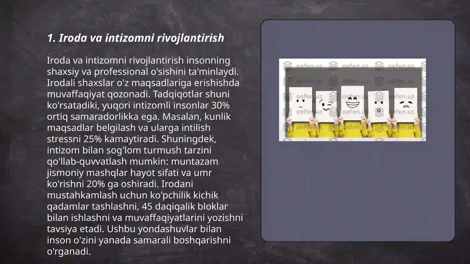 Shaxsning irodaviy sifatlarini rivojlantirish 3