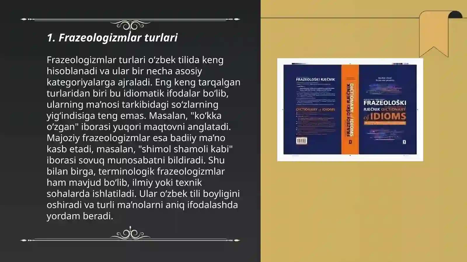Frazeologizmlar turlari 3