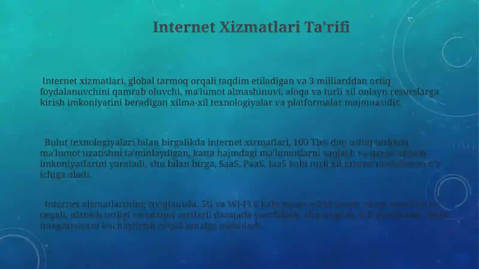Internet Xizmatlarida Bulut Texnologiyalarining Qo‘llanilishi 3