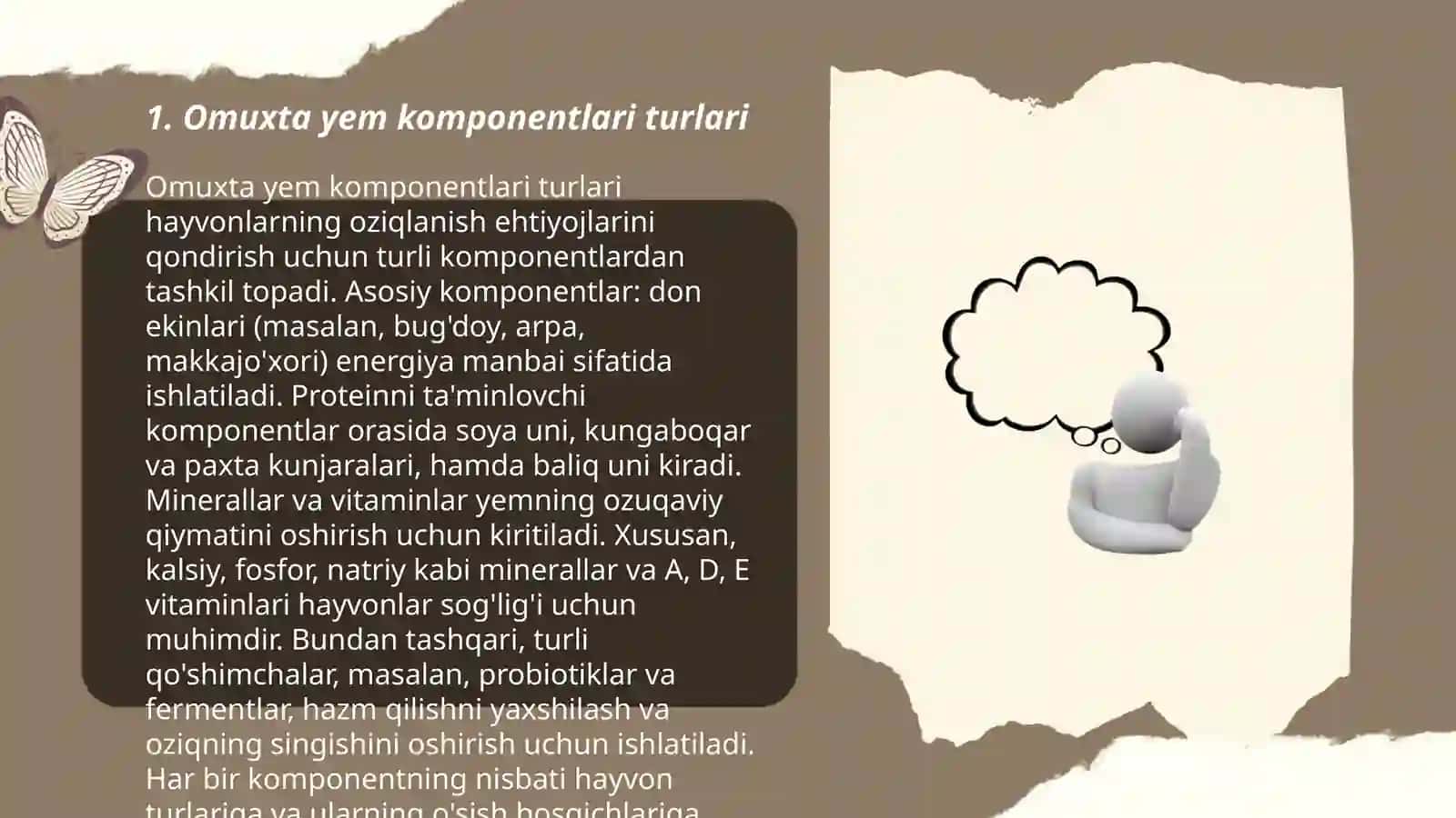 Omuxta yem komponentlari turlari 3