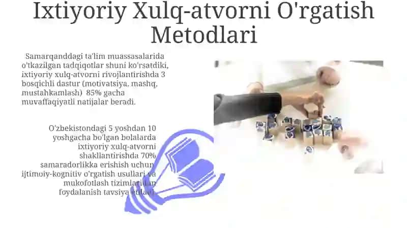 Ixtiyoriy Xulq-Atvorni O'rgatish Metodlari 3