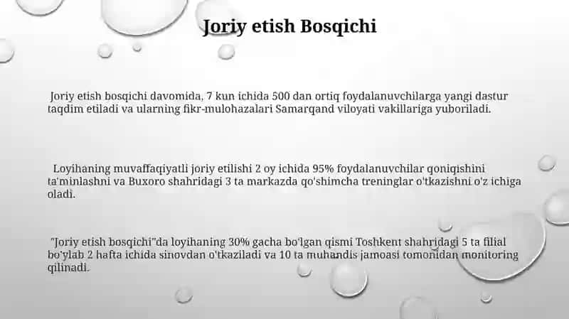 Loyha metodi va ularni ishlab chiqish darajalari 3