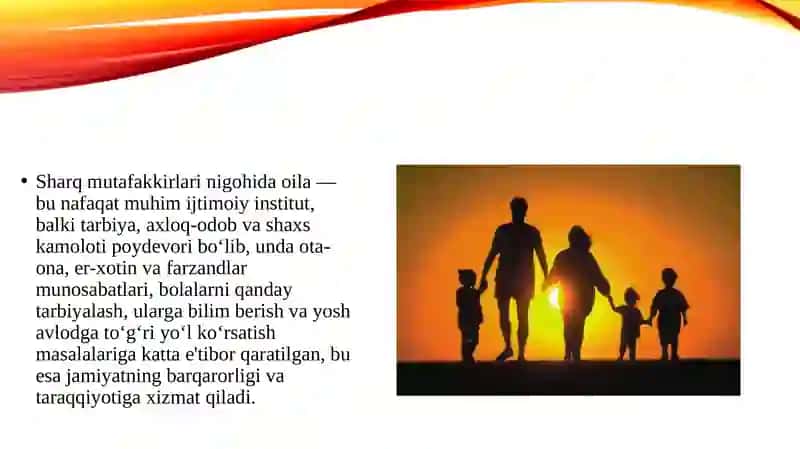 Oila Sharq Mutafakkirlari Nigohida 3