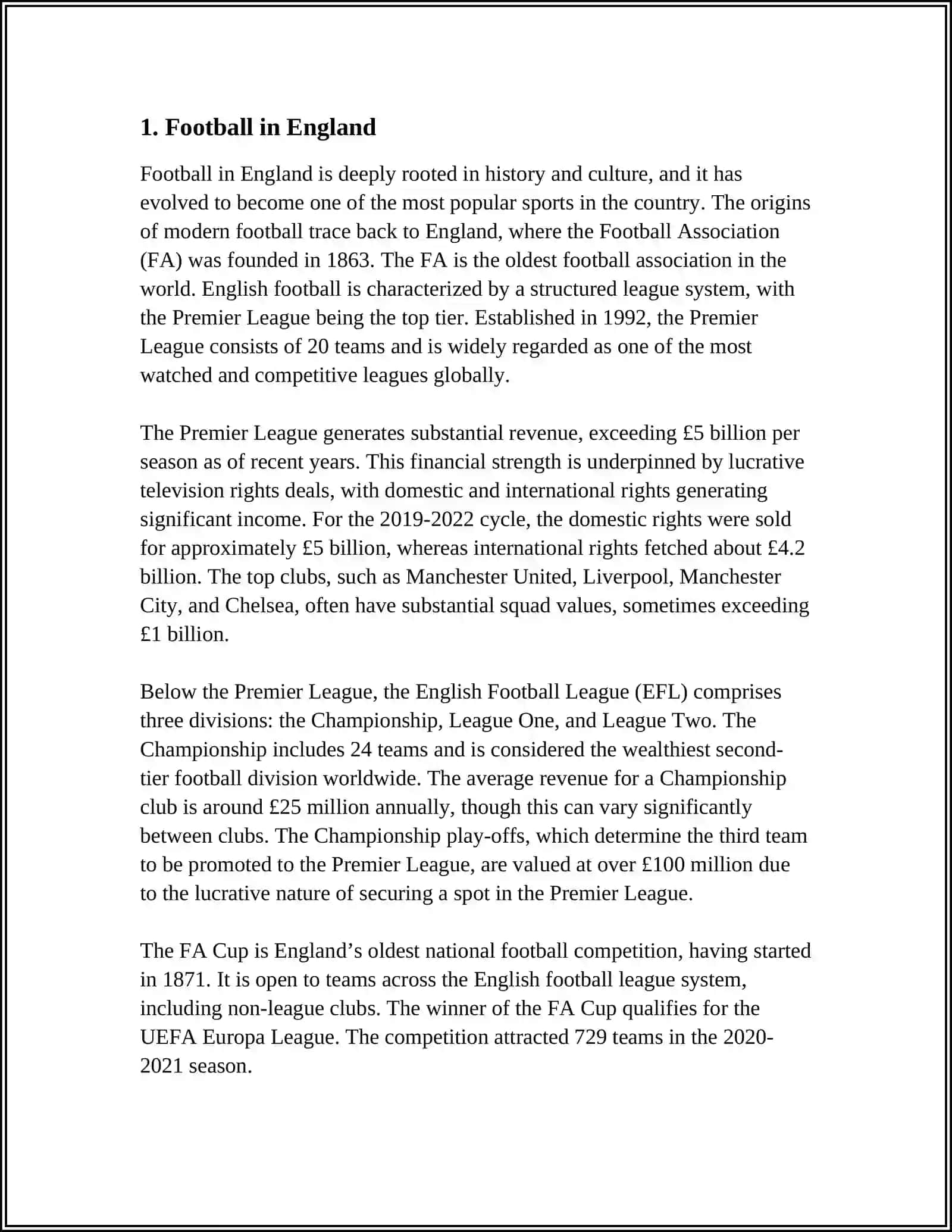 SPORT IN ENGLAND 3