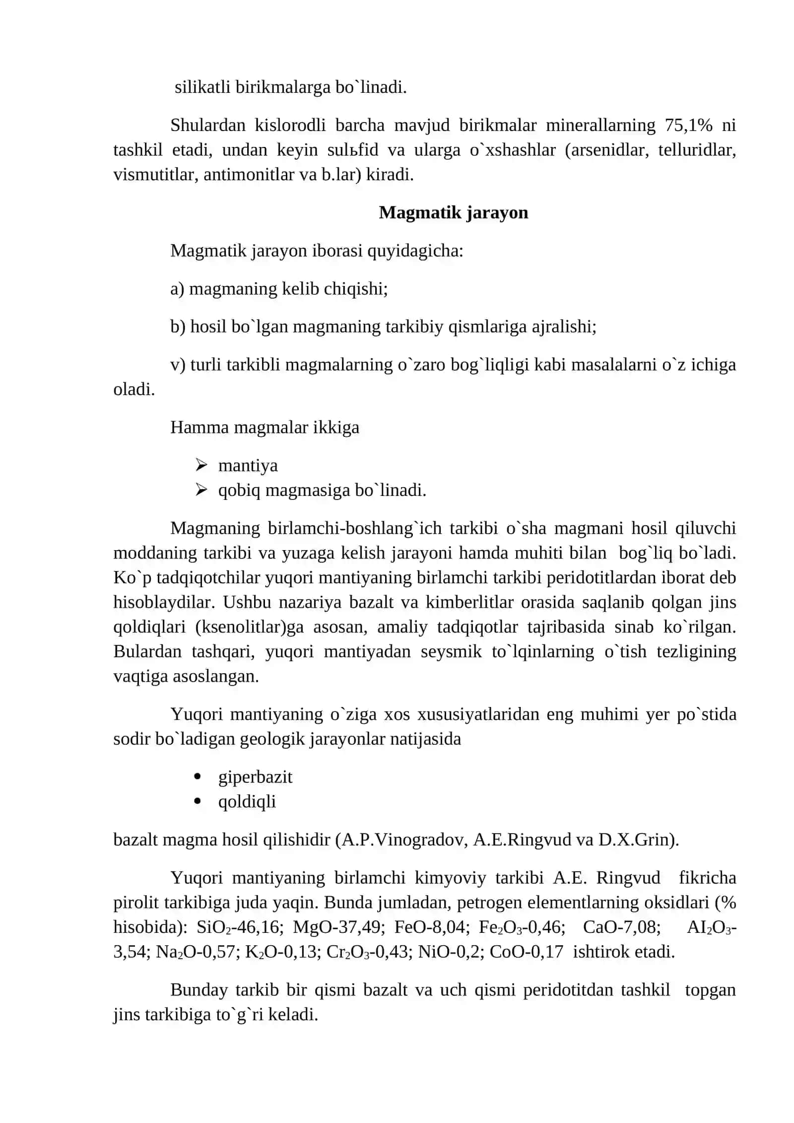 Minerallarni hosil bo‘lish sharoitlari 3