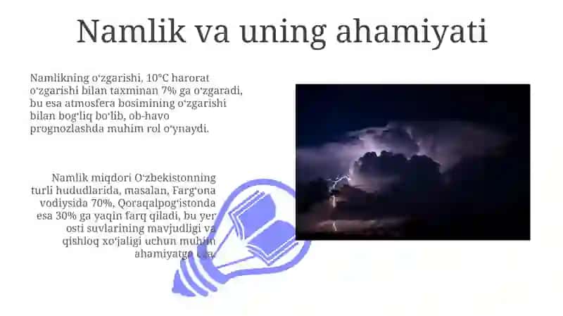 Namlik va uning ahamiyati 3