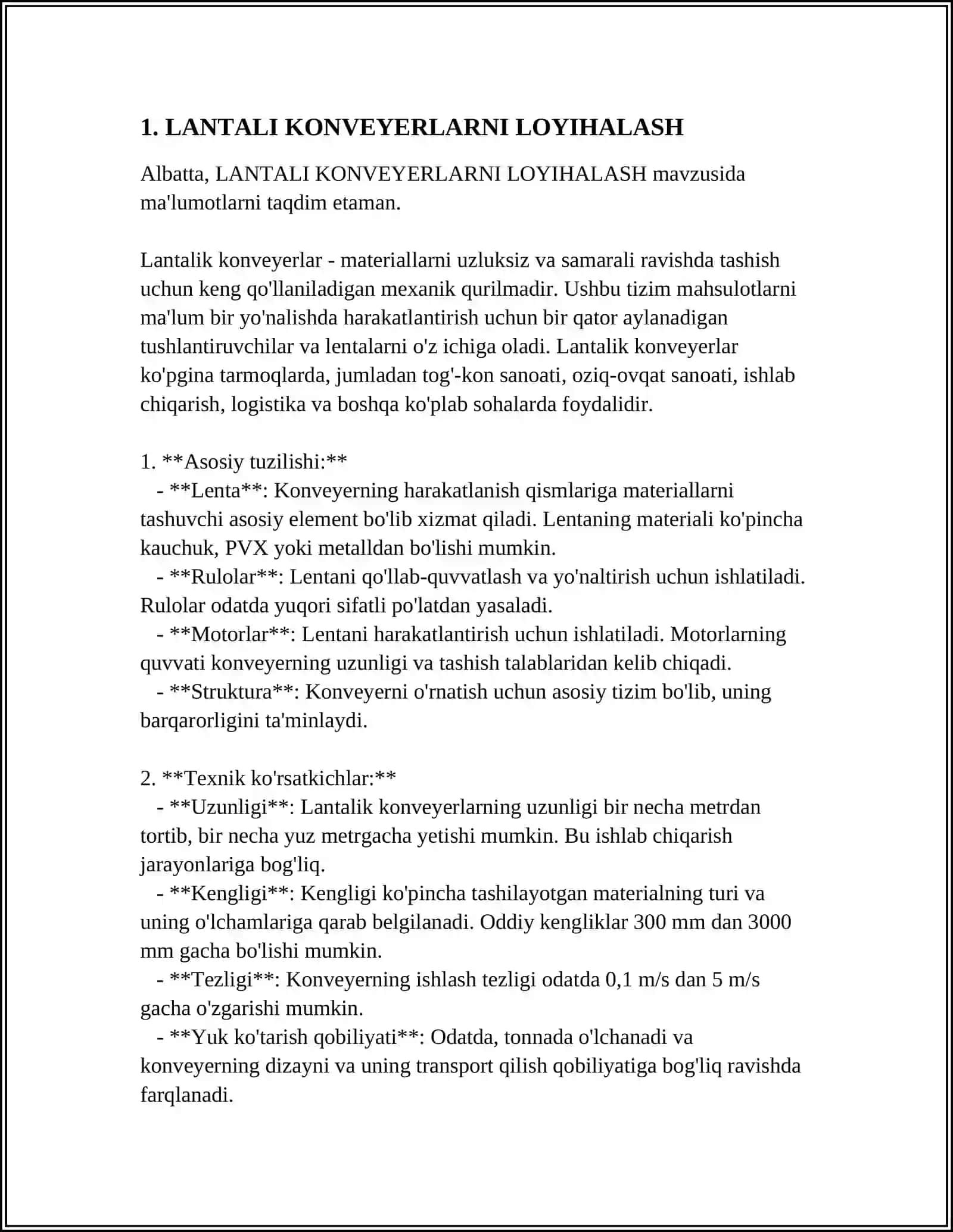 LANTALI KONVEYERLAR 3