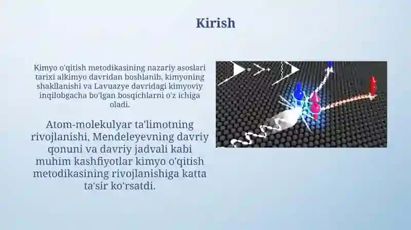 Kimyo o'qitish metodikasi 3