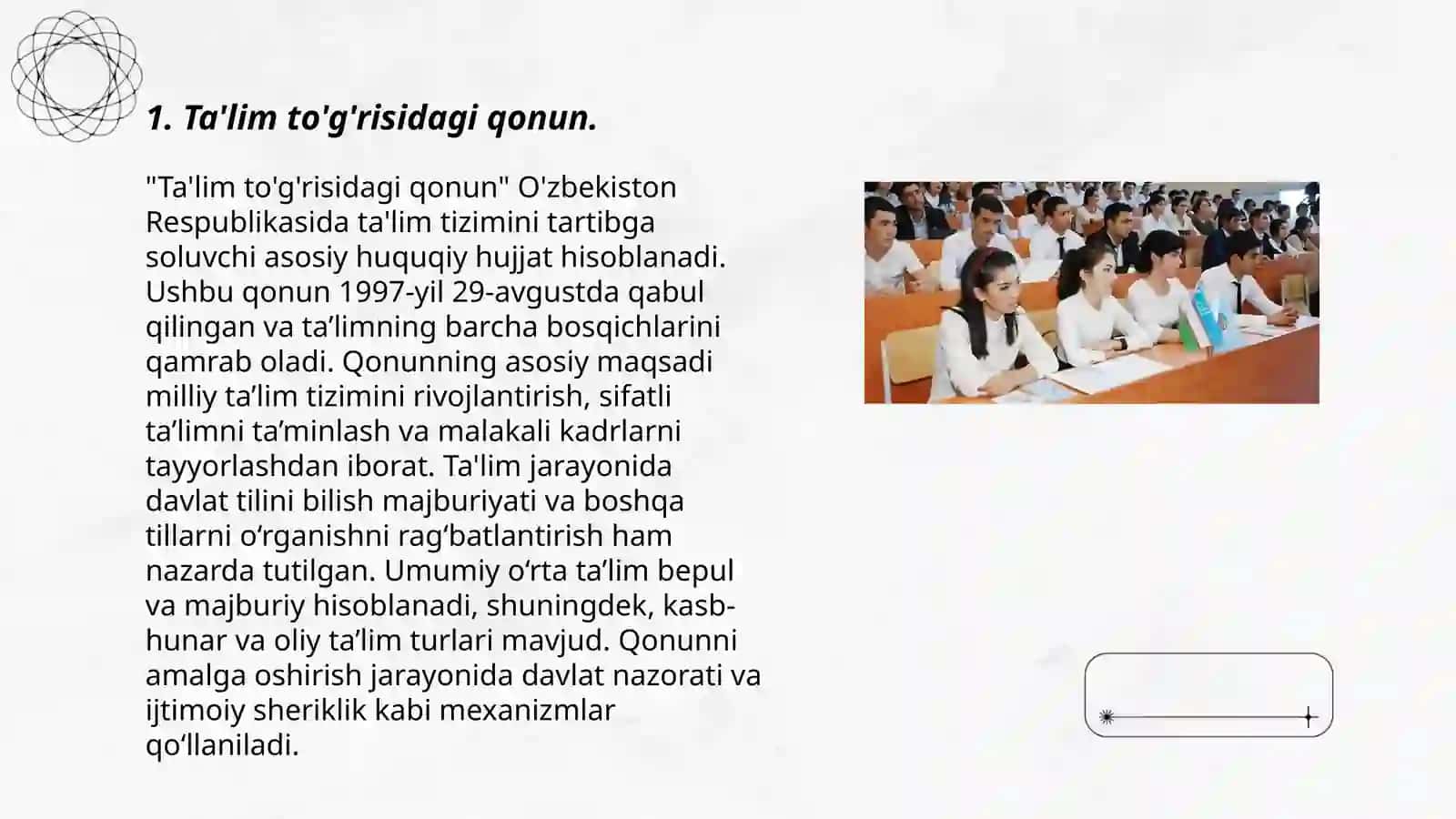 Ta'lim to'g'risidagi qonun 3