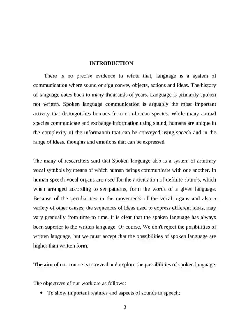 Course Paper: The system of English phonemes 3