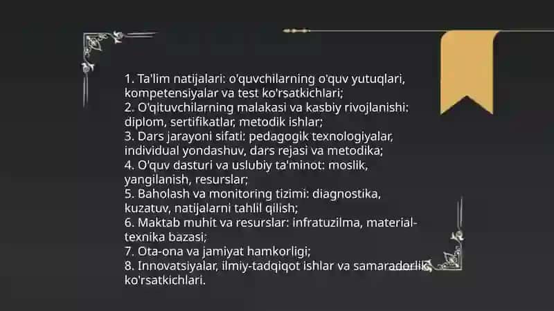 Maktabda pedagogika sistema sifati 3