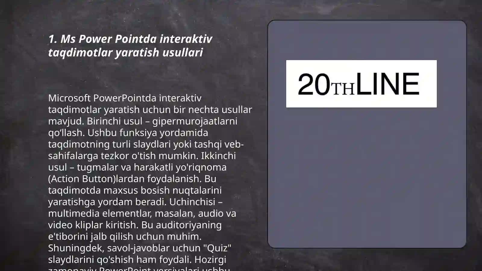 Mavzulashtirilgan shablonlar bilan ishlash 3