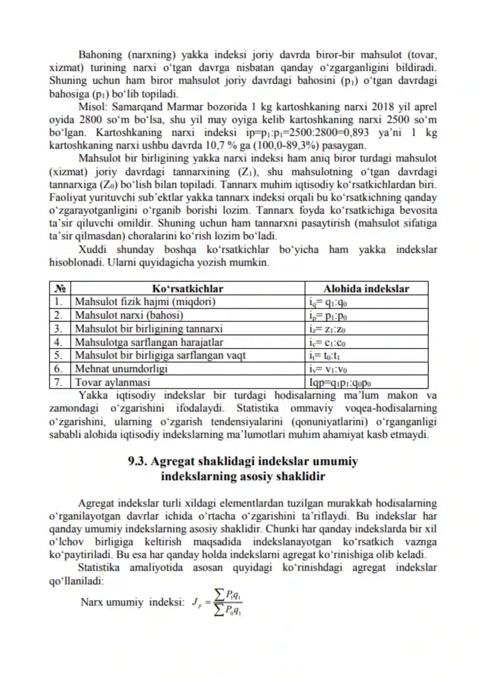 6-МАВЗУ ИҚТИСОДИЙ ИНДЕКСЛАР 3