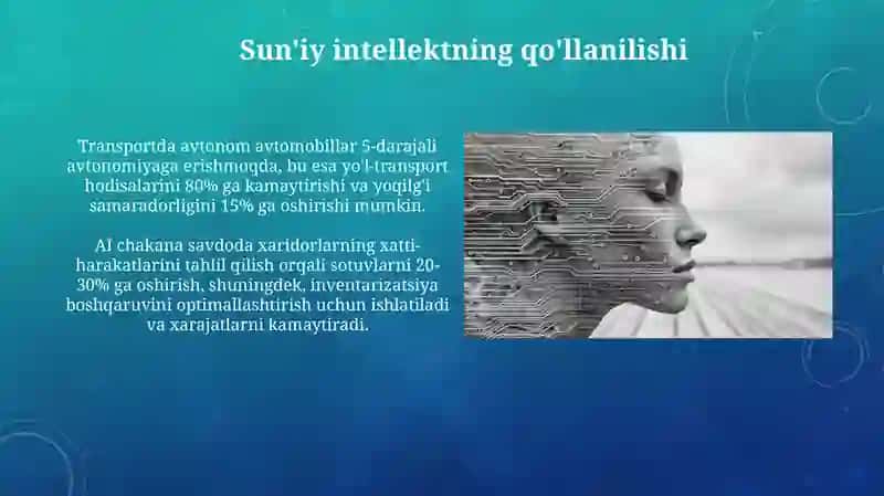 Sun'iy intellektning qo'llanilishi 3