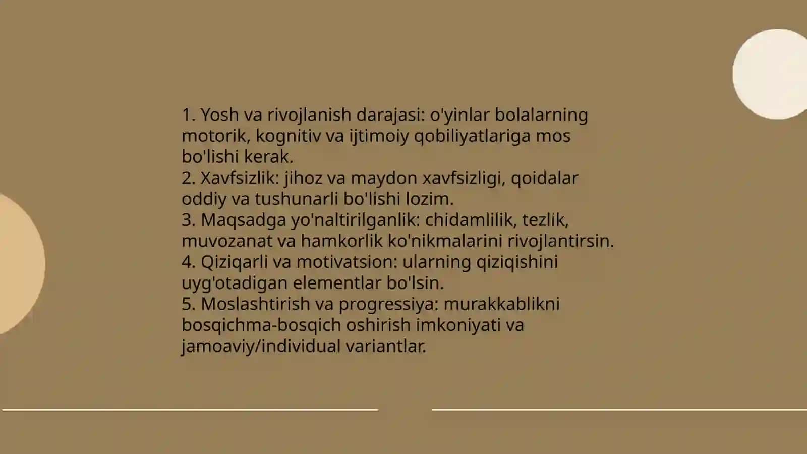 Katta yoshdagi bolalarga beriladigan harakatli o'yinlarni o'rgatish 3