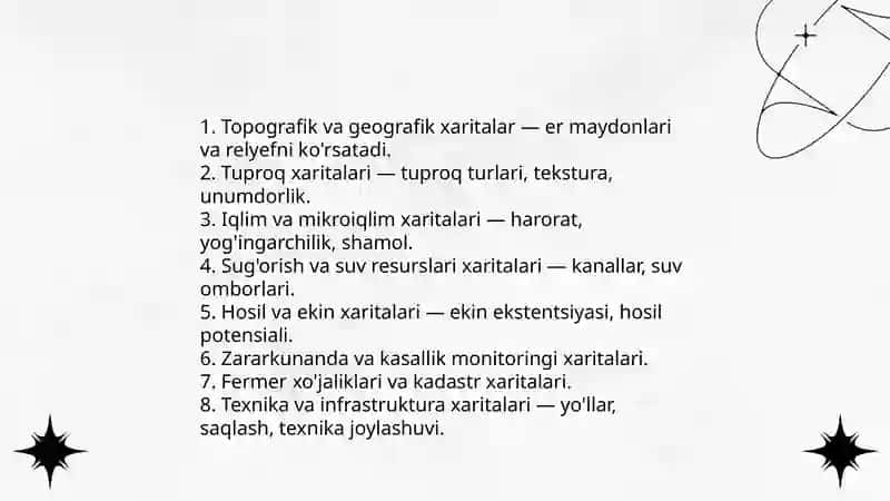 Qishloq xo'jalik kartalari 3