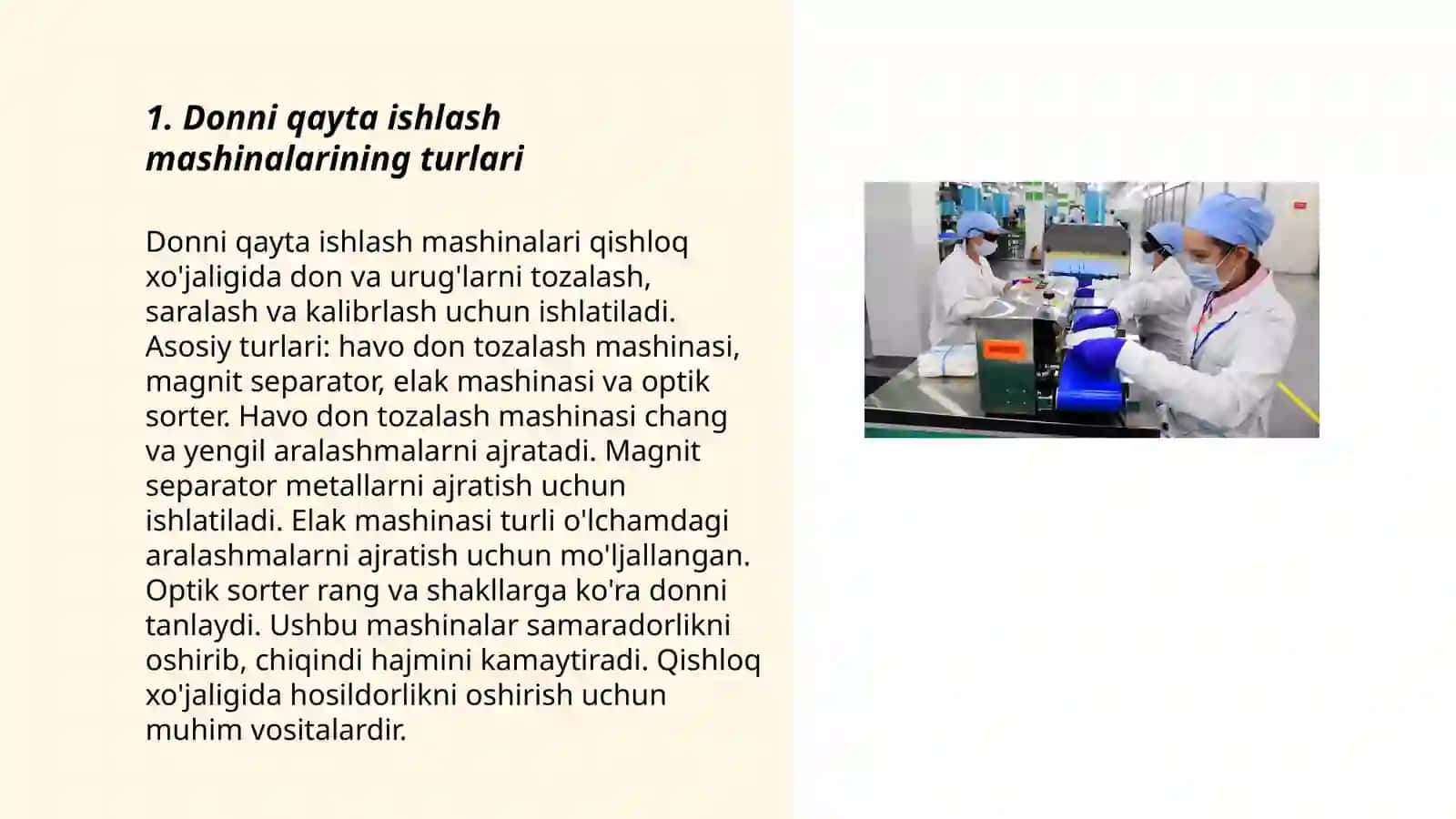 Donni qayta ishlash mashinalari 3